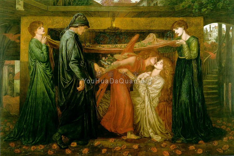 Dante's Dream at the Time of the Death of Beatrice - 但丁·加百利·罗塞蒂
